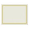 Great Papers! Foil Border Certificates, 8.5 x 11, Ivory/Gold, Channel, PK12 963070